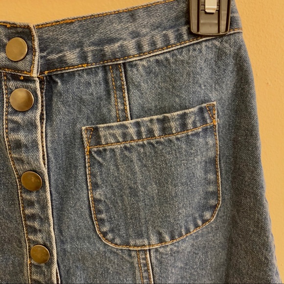 UO Button Up Denim Skirt - Picture 5 of 6